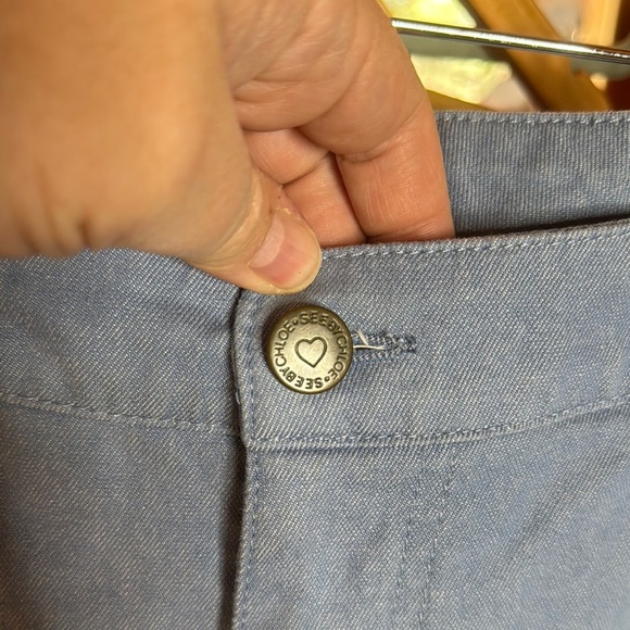 See by Chloé Carpenter Light Blue Jeans Size 6 - Picture 3 of 11